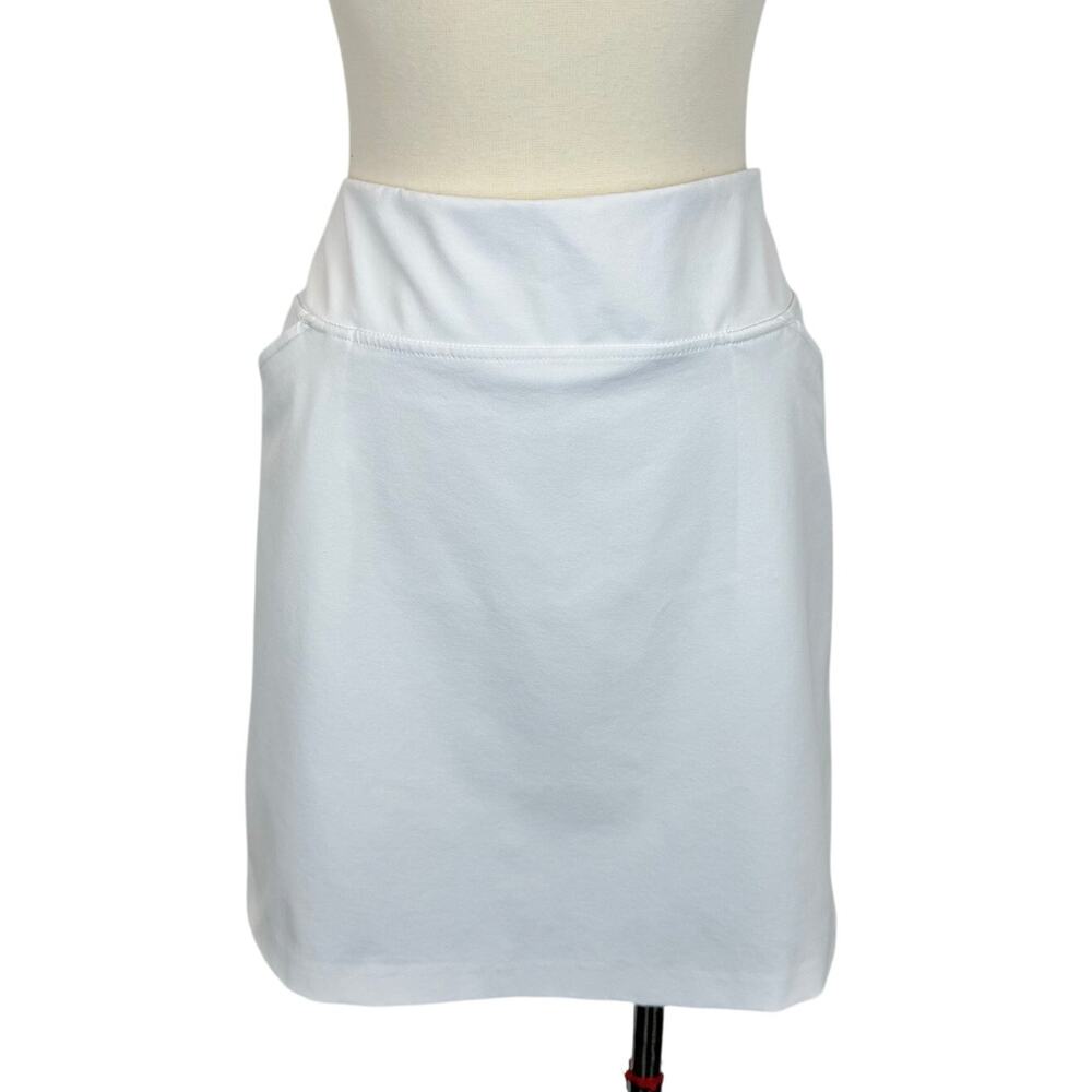Lilly Pulitzer Monica UPF 50+ Luxletic Stretch Solid White Skort 14